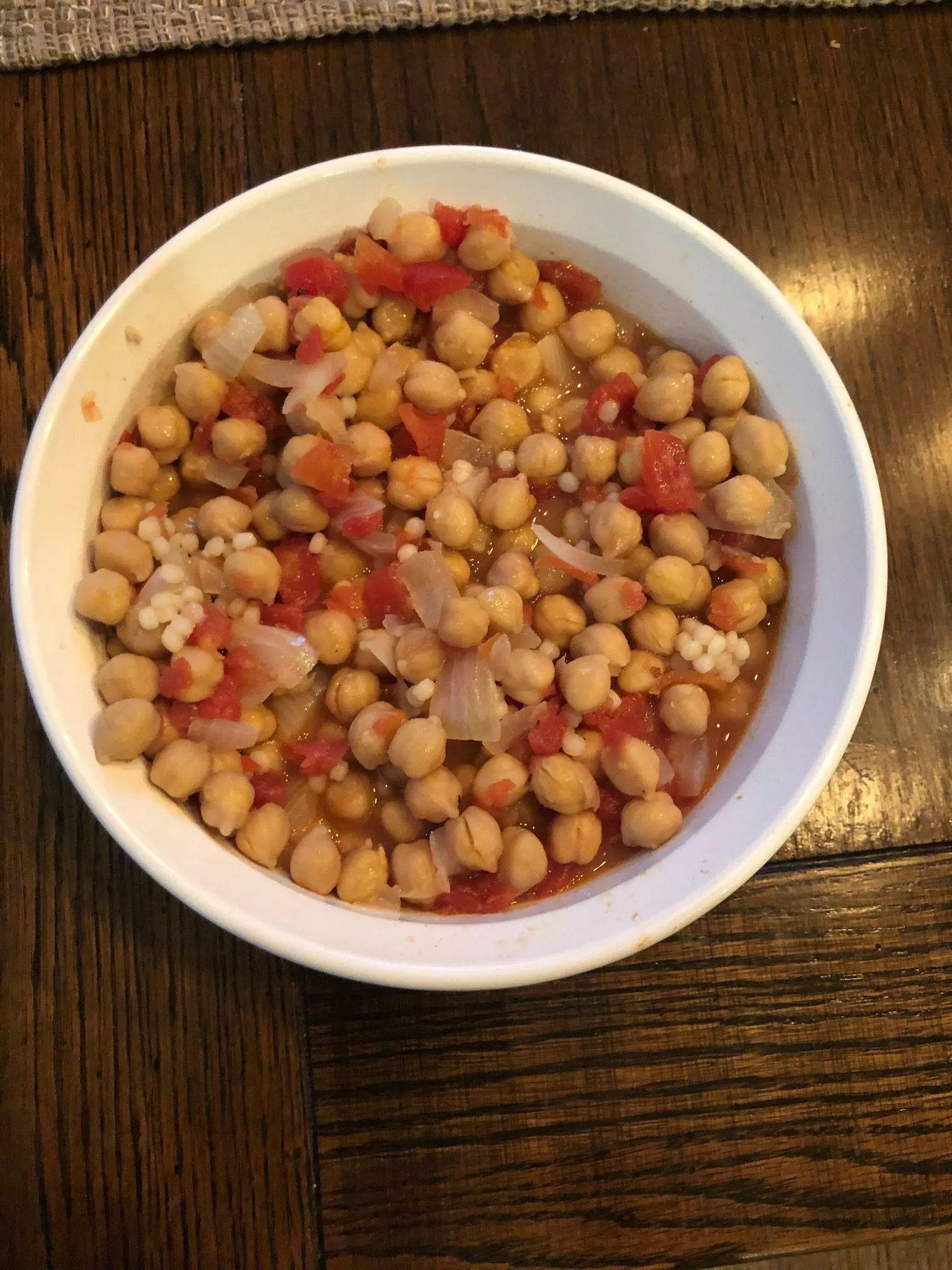 chickpea ragout with couscous