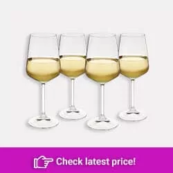 Spiegelau Style, Set of 4 European-Made No-Lead Crystal, Classic Stemmed, Dishwasher Safe, Professional Quality White Wine Glass Gift Set