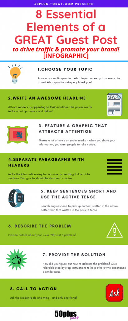 INFOGRAPHIC: 8 ESSENTIAL ELEMENTS OF A GREAT GUEST POST
