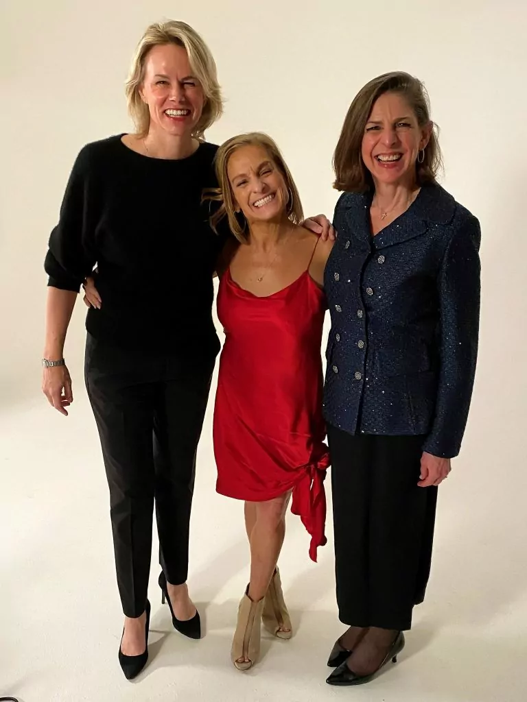 Molly Fletcher, Mary Lou Retton and Diane Paddison (Founder of 4Word) at the Gala