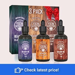Beard Oil Conditioner 3 Pack – All Natural Variety Set – Sandalwood, Pine & Cedar, Clary Sage Conditioning and Moisturizing for a Healthy Beard