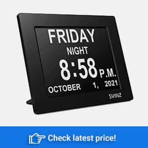 Large Screen Digital Clock Makes it Easy to Read Time, Day and Date  