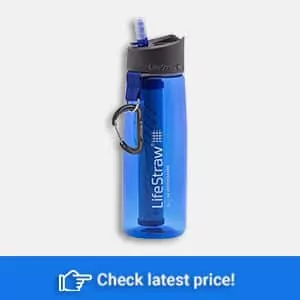  LifeStraw Go Water Filter Bottle with 2-Stage Integrated Filter Straw 