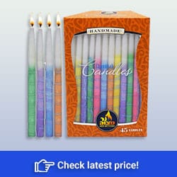 Colorful Dripless Chanukah Candles