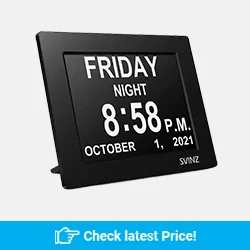 Large Screen Digital Clock Makes it Easy to Read Time, Day and Date