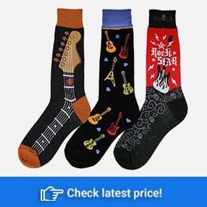 Fancy Socks with Musical Notes and Bars