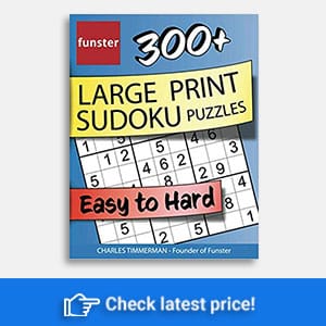 Funster 300+ Large Print Sudoku Puzzles Easy to Hard