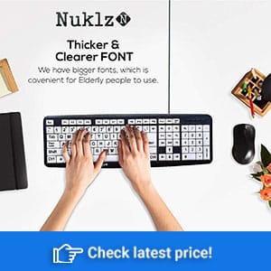  Large Print Computer Keyboard | Perfect for Older Adults With Impaired Vision
