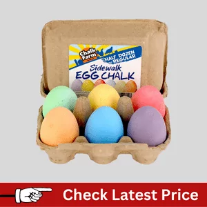 egg chalk for easter for kids