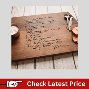 personalized recipe cutting board