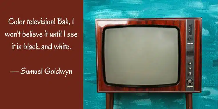 quotes about color television